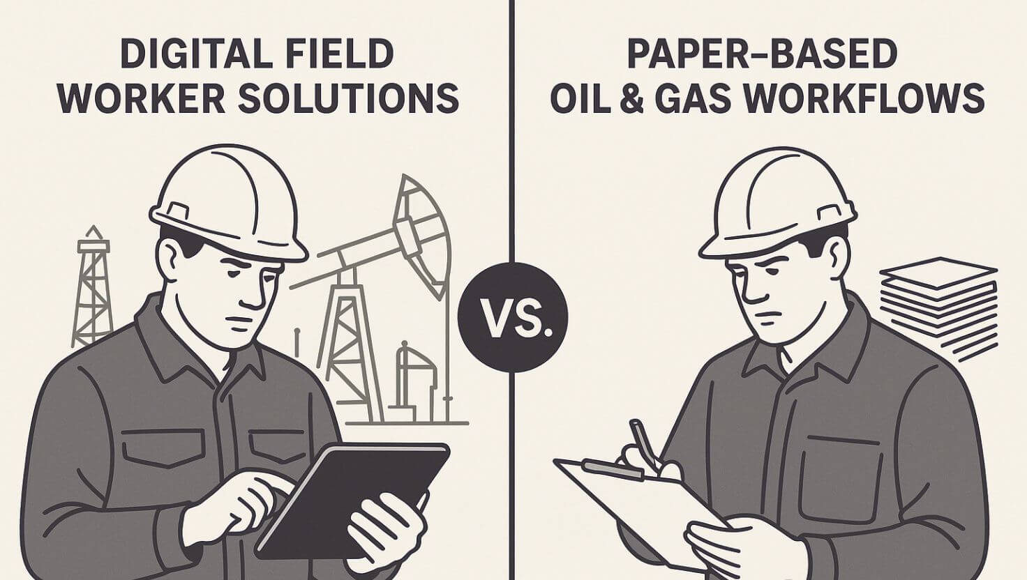 Digital Field Worker Solutions vs. Paper-Based Oil & Gas Workflows